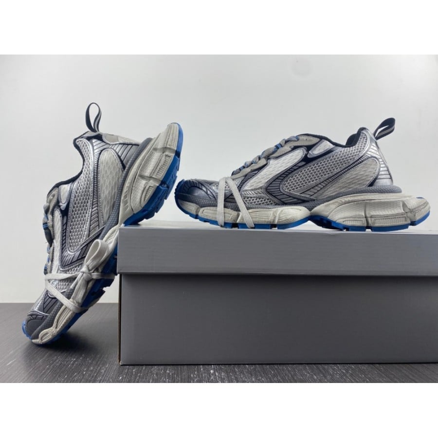 Balenciag* 3XL Sneaker 'Worn-Out - Grey White Blue'
