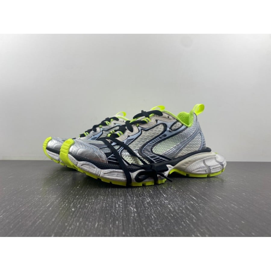 Balenciag* 3XL Sneaker 'Worn-Out - White Black Fluo Yellow'