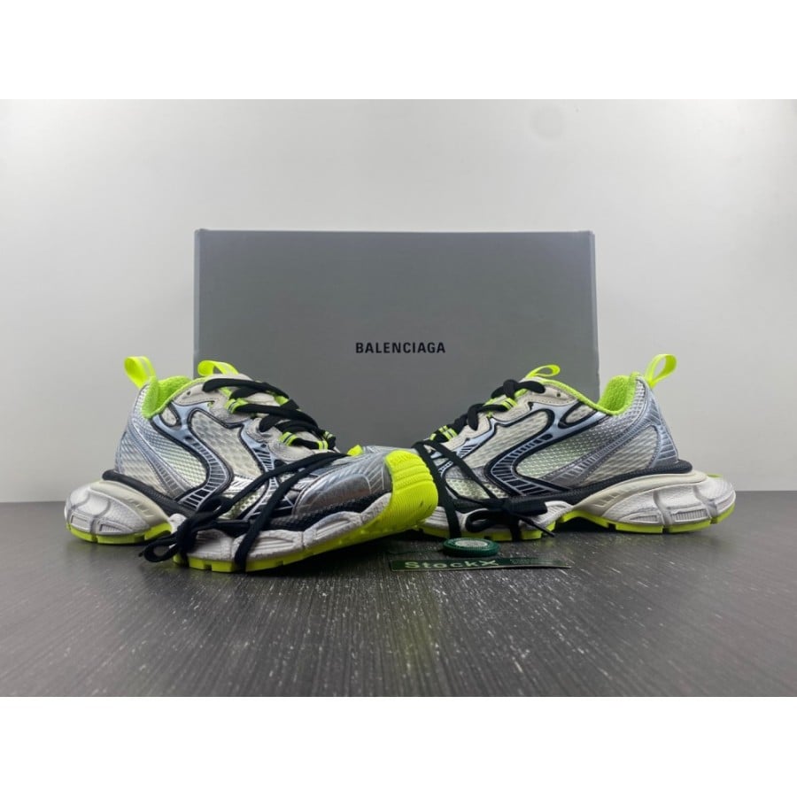 Balenciag* 3XL Sneaker 'Worn-Out - White Black Fluo Yellow'