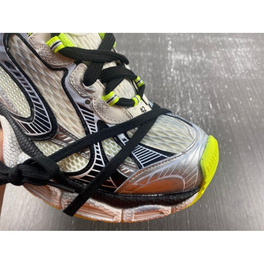 Balenciag* 3XL Sneaker 'Worn-Out - White Black Fluo Yellow'