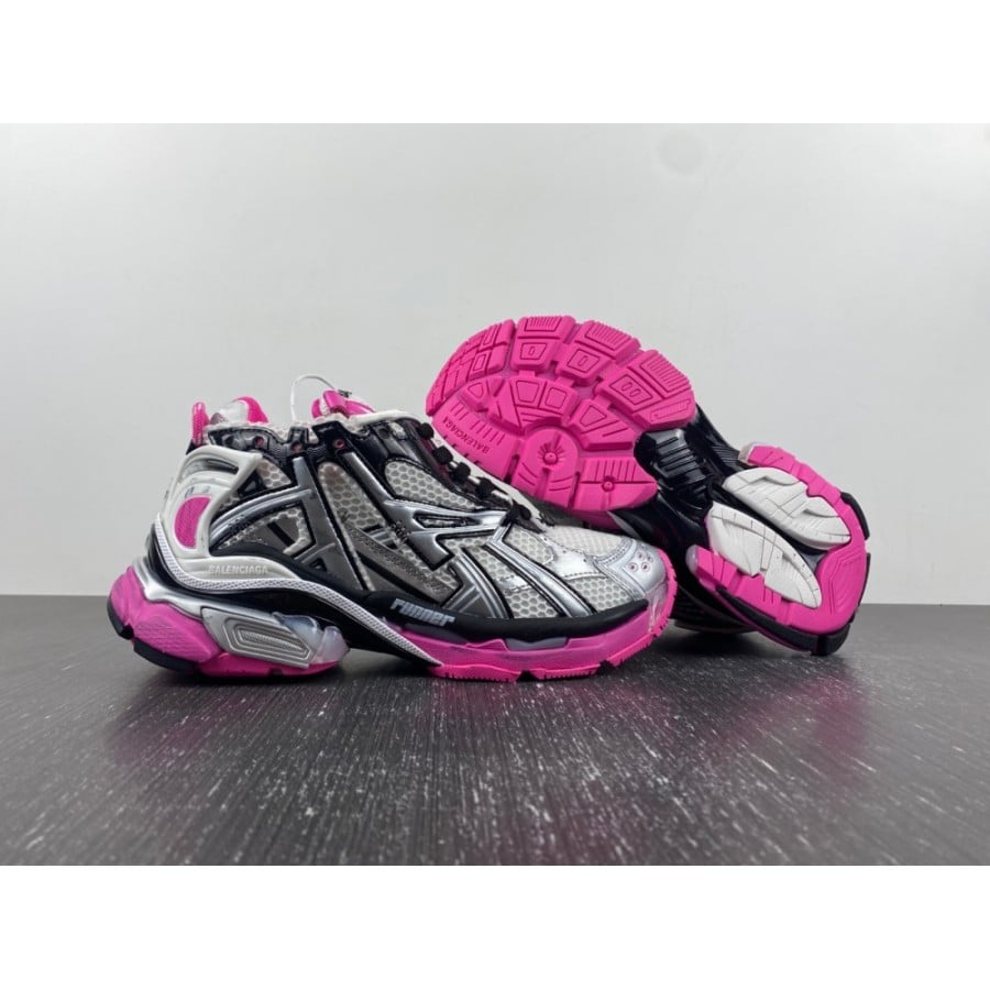 Balenciag* Wmns Runner Sneaker 'Black Neon Pink'