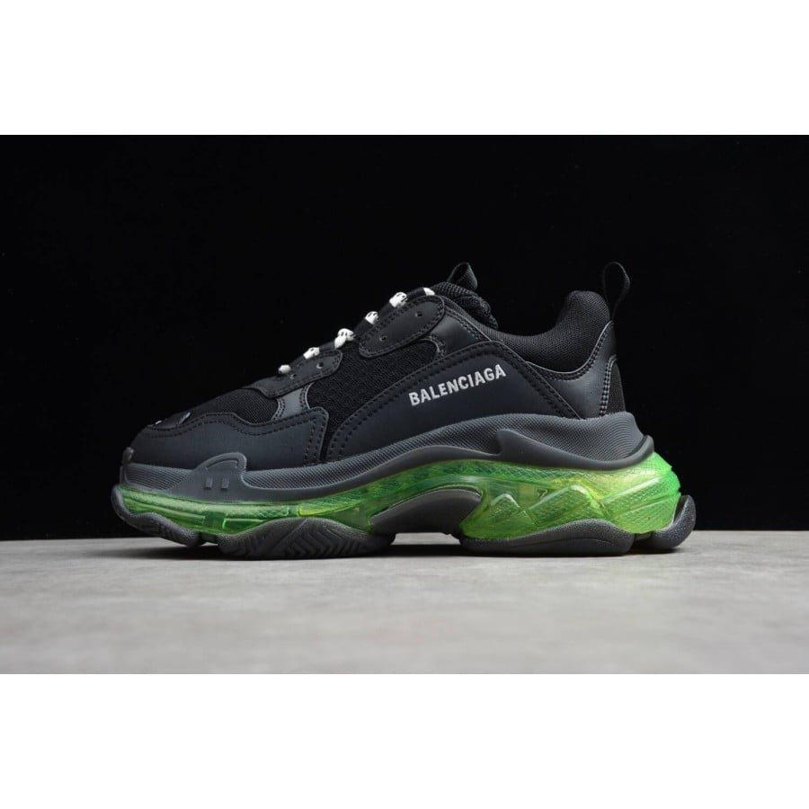 Balenciag* Wmns Triple S 'Black Yellow Fluo'